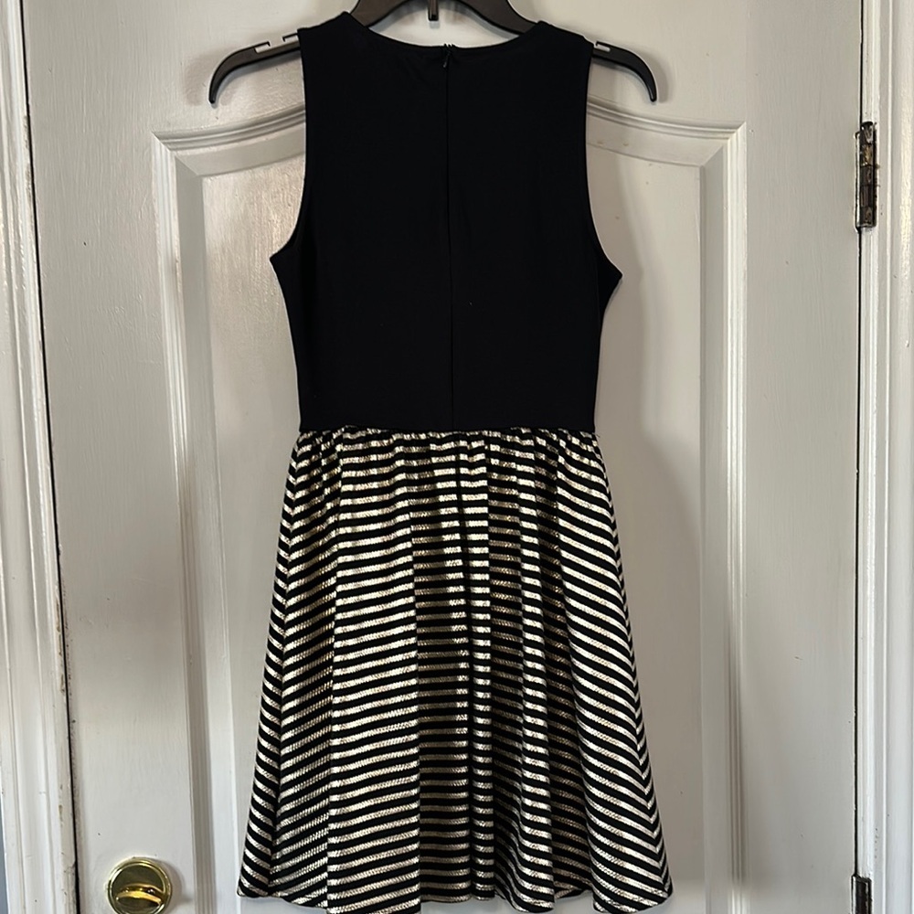Ginger G Black and Gold Striped Dress - Picture 5 of 8